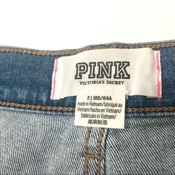 Victoria’s Secret PINK Cutoff Denim Shorts size 2 - Picture 6 of 8